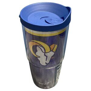 Los Angeles Rams Tervis 24oz Insulated Tumbler With Lid NFL Licensed Cold Hot